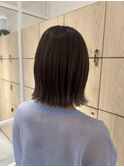 大人可愛い大人美人くすみカラーアッシュグレーベージュ