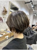 ハイライト×ショートボブ
