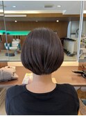 【安斉茜】ショートボブ/グレイカラー/ミルボン/オージュア