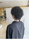 波巻きパーマ