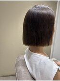 切りっぱなしボブ/パツっとボブ/あごラインボブ