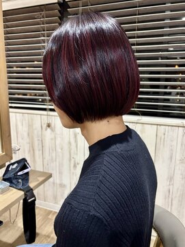 ヘブンリー(heavenly) アンブレラカラー/ハイライト/ワインレッド/ピンクラベンダー