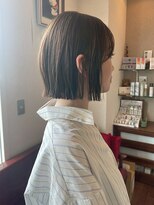 シェール(cher)&nbsp;ショート/ボブ/切りっぱなし/ブラウンベージュ