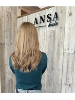 アンサ 城陽寺田店(ANSA)&nbsp;大人可愛いベージュ系ハイトーン