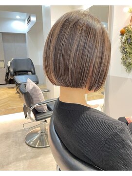GRAFF 鎌倉 ショート ボブ  【グラフカマクラ】【3月下旬NEW OPEN（予定）】 髪質改善ベナボブ/ボブ/ストレート/ベージュブラウン/艶髪/ツヤ