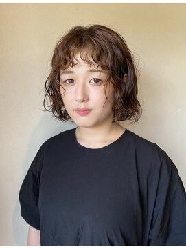 グラック(glac) ボブパーマ　抜け感パーマ　癖毛風パーマ