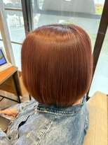 ヘアーショップ エヌアンドエー 越谷店(hair shop N&A) ナチュラルブラウン×ワンレンボブ