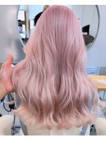 プネル(punel)&nbsp;原宿　ペールピンク　レイヤーロング　海外ヘア　ケアブリーチ