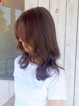モーラ 浅香山店(MOLLA) 透け感ショコラブラウン×くびれミディ【浅香山】