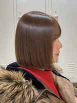 フェイス 石川町 (FACE)&nbsp;ベージュ×切りっぱなしボブ