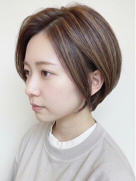 アドラーブル ココロ 新潟(adorable CoCoLo) ナチュラル丸みショート大人可愛い小顔ヘアカット30代40代☆