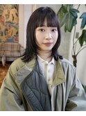 レイヤーカット/黒髪/オリーブグレー/小顔/ココアベージュ/柏駅
