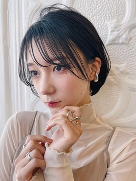 シンス 銀座(since) 小顔前髪似合わせカット/黒髪ナチュラルショートボブ【銀座駅】
