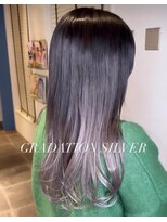 アース 郡山コスモス通り店(HAIR&MAKE EARTH)&nbsp;グラデーションシルバー