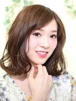 オーガニックサロン フェイス 梅田店(organic salon face) 弾むカール☆外ハネくびれミディ
