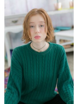 ミック 日暮里店(miq) 外国人風カラー!一歩リードの無造作エアリーボブ