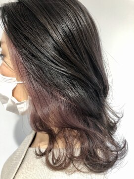 エル ヘアサロン なんば店(eL) LUXBE☆HIROSHI インナーカラー ピンク オッジオット