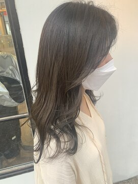 ヘアー アイス カンナ(HAIR ICI Canna) くびれカットにピスタチオベージュカラーが可愛い！