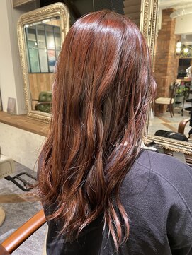 ムーン(moon) #テラコッタオレンジ #カーキグレージュ #フェザーバング