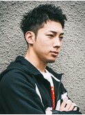 メンズ ツーブロック束感アップバング
