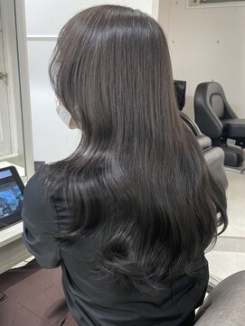 シーン(seen) 【顔まわりレイヤー×オリーブグレージュ】小顔カット