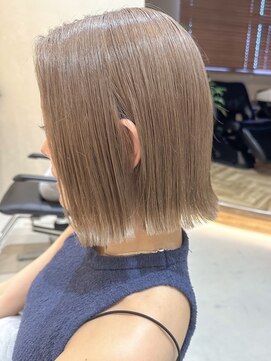 ヒビヲ 横浜西口店(HIBIO) ナチュラルボブショートミニボブダブルカラーハイライトブリーチ