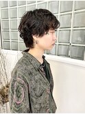 マッシュショート_カジュアルパーマ