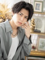 カバーヘア ブリス 北浦和(COVER HAIR bliss) グレージュカラーかきあげマッシュパーマa北浦和20代30代40代