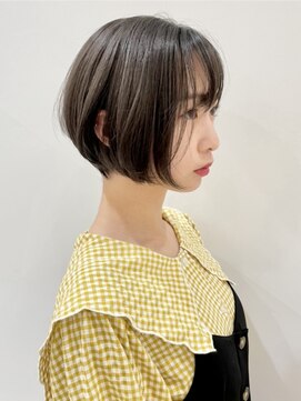 フレーム 博多店(FRAME) コンパクトボブ透明感ミルクティーカラー【福岡/博多】