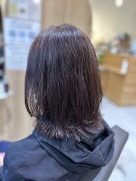 ヘアーオアシス ビオトープサン(Hair Oasis biotope SUN) 外ハネボブ×ピンクラベンダー