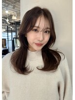 アリスバイアフロート 自由が丘(ALICe by AFLOAT) 韓国くびれヘア/顔周りカット/極薄バング