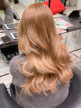 ロンドエニカ 大宮(Lond enika) ミルクティーブリーチありなしダブルカラーベージュレイヤー大宮