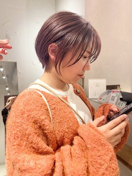 ラミエ バイ メルト 吉祥寺(lamie by melt) *滝田*20代30代40代ピンクカラーショートボブ似合わせカット人気