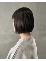 ハウ 心斎橋(how)&nbsp;大人可愛い小顔前下がりボブ×ナチュラルボブ×ミニボブ20代30代