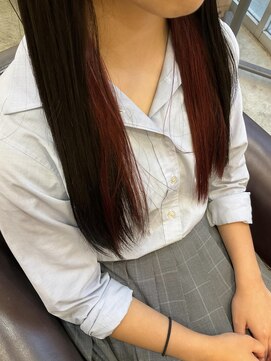 ビューティーマーケット アングゥ イオンモール名取(BEAUTY MARKET ungu) 低めインナーカラーレッド