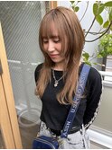 ハッシュカット/ウルフレイヤー/ハイトーンカラー