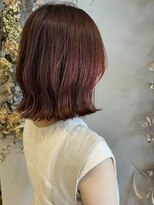 ヒトイロ(hitoiro)&nbsp;ボブ × チェリーレッドカラー