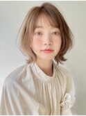 アプリコットオレンジくびれヘアハイライトカラー夏