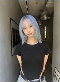 水色カラー　夏のヘアアレンジ