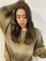 ノーレン 代々木上原(NOREN)&nbsp;レイヤーカット/オリーブカラー/韓国/顔まわりカット