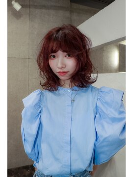 アイン(eim) ハッシュボブ/ミディアム/モーヴピンク