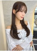 暗めカラー/韓国風巻き/レイヤーカット/髪質改善/縮毛矯正/池袋