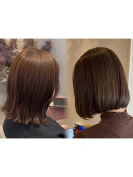 お客様一人一人としっかり向き合うマンツーマン施術☆髪質や骨格を見極め、あなただけのスタイルをご提案◎
