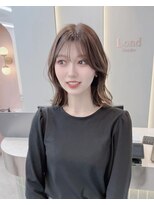 ロンドリゼル 札幌(Lond RiseL) オリーブグレー/前髪/ボブ/マロンベージュ/レイヤーカット/小顔