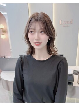 ロンドリゼル 札幌(Lond RiseL) オリーブグレー/前髪/ボブ/マロンベージュ/レイヤーカット/小顔