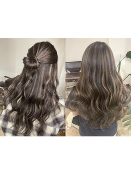 【カラー+2stepTR】SNSで話題沸騰!!イルミナorアディクシーで＜透明感☆アッシュカラー＞が叶う♪