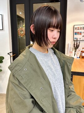 イースエモーション(ease et motion) 【天神.大名.今泉】ぷつっとな顎ラインボブにフェイスレイヤー