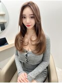 髪質改善トリートメントで叶う美髪ストレート　艶髪　前髪