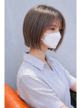 メモリーズ 水天宮前店(Memories) 前下がりボブ縮毛矯正髪質改善