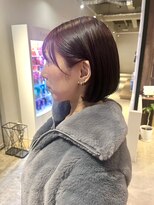 セブンベルベット(7 Velvet)&nbsp;ミニボブ／ショートボブ／ピンクブラウン／ブリーチなしカラー